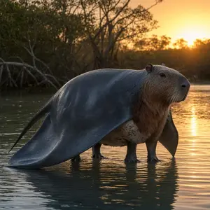Capybara + Manta ray